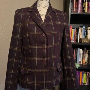 Talbot Women’s Purple Plaid Blazer